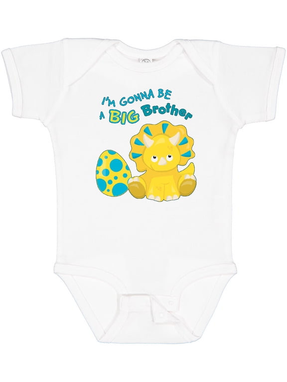 I'm Gonna Be a Brother-dino Boys Baby Bodysuit