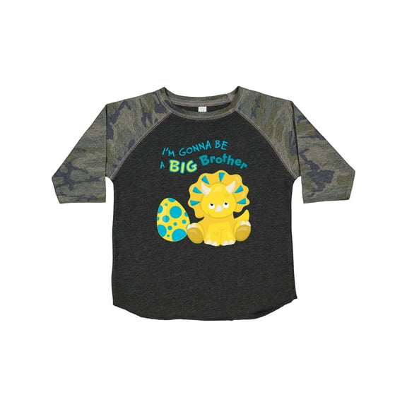 Inktastic I'm Gonna Be a Brother-dino Boys Toddler T-Shirt