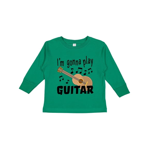 Inktastic I'm Gonna Play Guitar Music Boys or Girls Long Sleeve Toddler T-Shirt