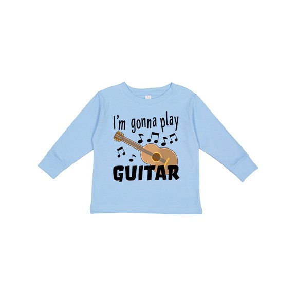 Inktastic I'm Gonna Play Guitar Music Boys or Girls Long Sleeve Toddler T-Shirt
