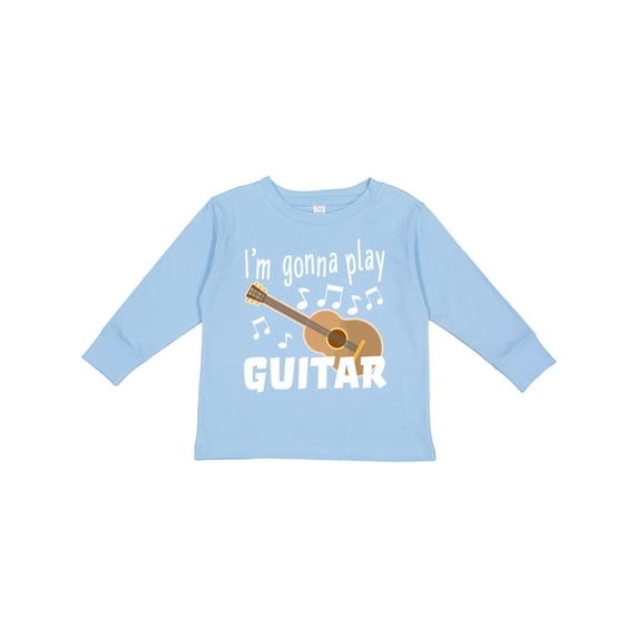 Inktastic I'm Gonna Play Guitar Music Boys or Girls Long Sleeve Toddler T-Shirt