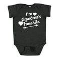 thumbnail image 1 of Inktastic I'm Grandma's Favorite with Arrow and Hearts Boys or Girls Baby Bodysuit, 1 of 5