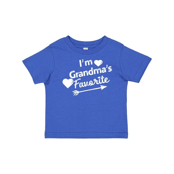 Inktastic I'm Grandma's Favorite with Arrow and Hearts Boys or Girls Baby T-Shirt