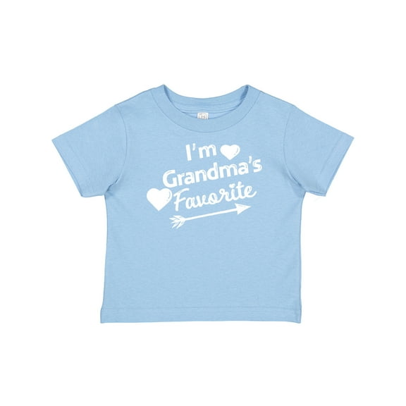 Inktastic I'm Grandma's Favorite with Arrow and Hearts Boys or Girls Baby T-Shirt