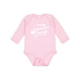 thumbnail image 1 of Inktastic I'm Grandma's Favorite with Arrow and Hearts Boys or Girls Long Sleeve Baby Bodysuit, 1 of 5