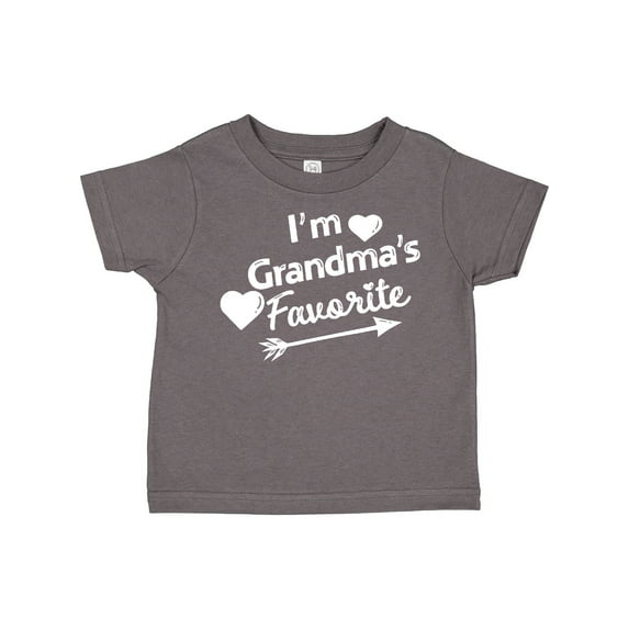 Inktastic I'm Grandma's Favorite with Arrow and Hearts Boys or Girls Toddler T-Shirt