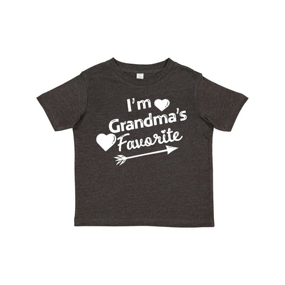 Inktastic I'm Grandma's Favorite with Arrow and Hearts Boys or Girls Toddler T-Shirt