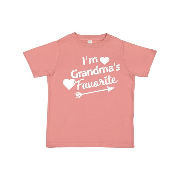 Inktastic I'm Grandma's Favorite with Arrow and Hearts Boys or Girls Toddler T-Shirt