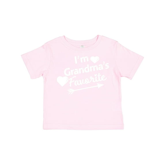 Inktastic I'm Grandma's Favorite with Arrow and Hearts Boys or Girls Toddler T-Shirt