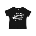 thumbnail image 1 of Inktastic I'm Grandma's Favorite with Arrow and Hearts Boys or Girls Toddler T-Shirt, 1 of 5