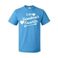 thumbnail image 1 of Inktastic I'm Grandma's Favorite with Arrow and Hearts T-Shirt, 1 of 5