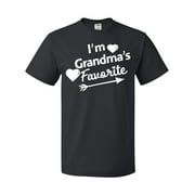 Inktastic I'm Grandma's Favorite with Arrow and Hearts T-Shirt