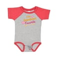 thumbnail image 1 of Inktastic I'm Grandma's Favorite with Arrow and Hearts in Pink Boys or Girls Baby Bodysuit, 1 of 5