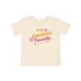 thumbnail image 1 of Inktastic I'm Grandma's Favorite with Arrow and Hearts in Pink Boys or Girls Baby T-Shirt, 1 of 5