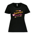 thumbnail image 1 of Inktastic I'm Grandma's Favorite with Arrow and Hearts in Pink Women's Plus Size T-Shirt, 1 of 5