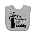 thumbnail image 1 of Inktastic I'm Grandpa's Lil' Caddy Golf for Kids Boys or Girls Baby Bib, 1 of 4