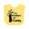 thumbnail image 1 of Inktastic I'm Grandpa's Lil' Caddy Golf for Kids Boys or Girls Baby Bib, 1 of 4
