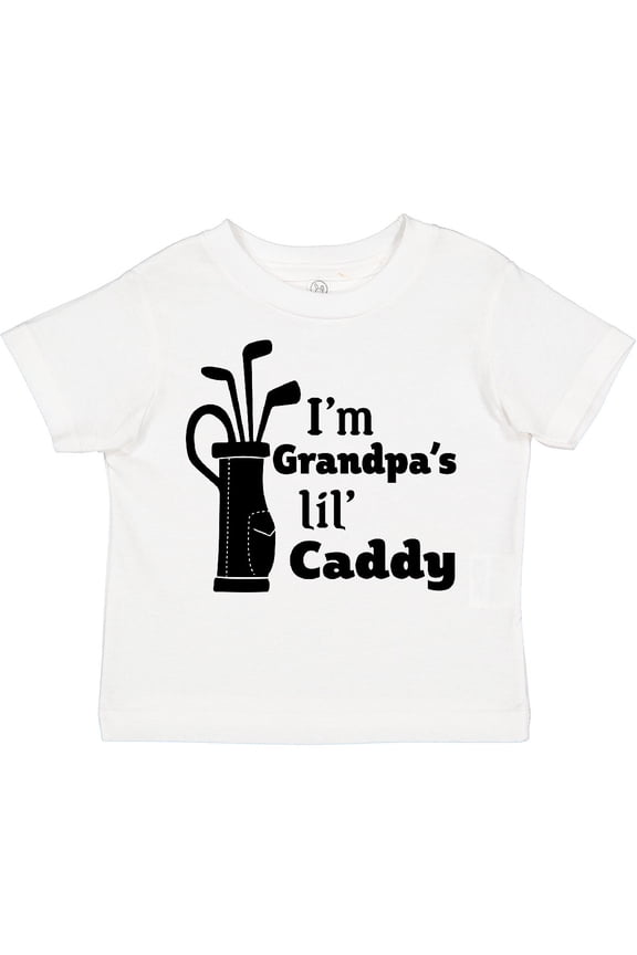 I'm Grandpa's Lil' Caddy Golf for Kids Boys or Girls Toddler T-Shirt