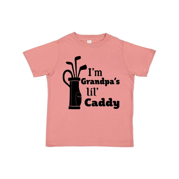 Inktastic I'm Grandpa's Lil' Caddy Golf for Kids Boys or Girls Toddler T-Shirt