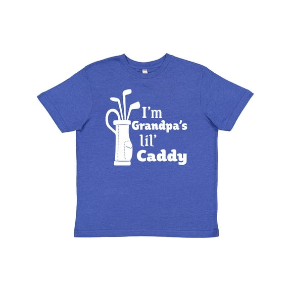 Inktastic I'm Grandpa's Lil' Caddy- golf for kids Youth T-Shirt