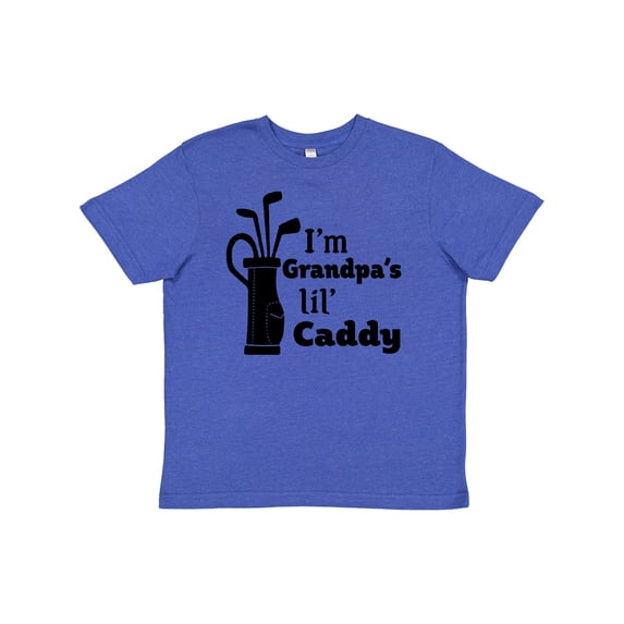 Inktastic I'm Grandpa's Lil' Caddy- golf for kids Youth T-Shirt