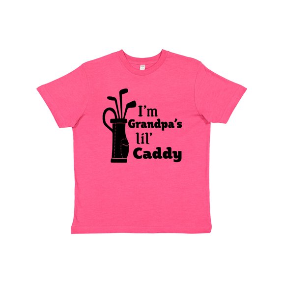 Inktastic I'm Grandpa's Lil' Caddy- golf for kids Youth T-Shirt