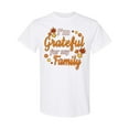 thumbnail image 1 of Inktastic I'm Grateful for My Family in Orange with Fall Leaves T-Shirt, 1 of 5