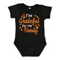 thumbnail image 1 of Inktastic I'm Grateful for My Family in Orange with Fall Leaves Boys or Girls Baby Bodysuit, 1 of 5
