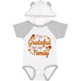 thumbnail image 1 of Inktastic I'm Grateful for My Family in Orange with Fall Leaves Boys or Girls Baby Bodysuit, 1 of 5