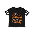 thumbnail image 1 of Inktastic I'm Grateful for my Family in Orange with Fall Leaves Boys or Girls Toddler T-Shirt, 1 of 5