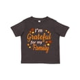 thumbnail image 1 of Inktastic I'm Grateful for my Family in Orange with Fall Leaves Boys or Girls Toddler T-Shirt, 1 of 5