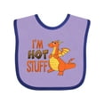 thumbnail image 1 of Inktastic I'm Hot Stuff- Cute Dragon Boys or Girls Baby Bib, 1 of 4