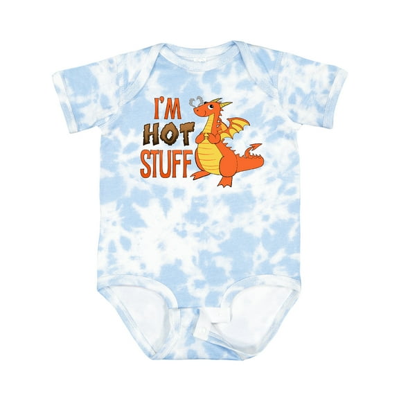 Inktastic I'm Hot Stuff Cute Dragon Boys or Girls Baby Bodysuit