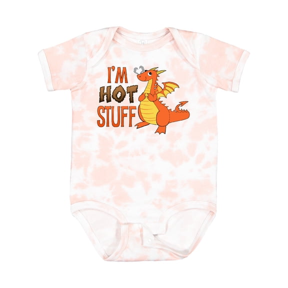 Inktastic I'm Hot Stuff Cute Dragon Boys or Girls Baby Bodysuit
