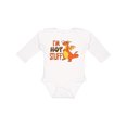 thumbnail image 1 of Inktastic I'm Hot Stuff- Cute Dragon Boys or Girls Long Sleeve Baby Bodysuit, 1 of 5