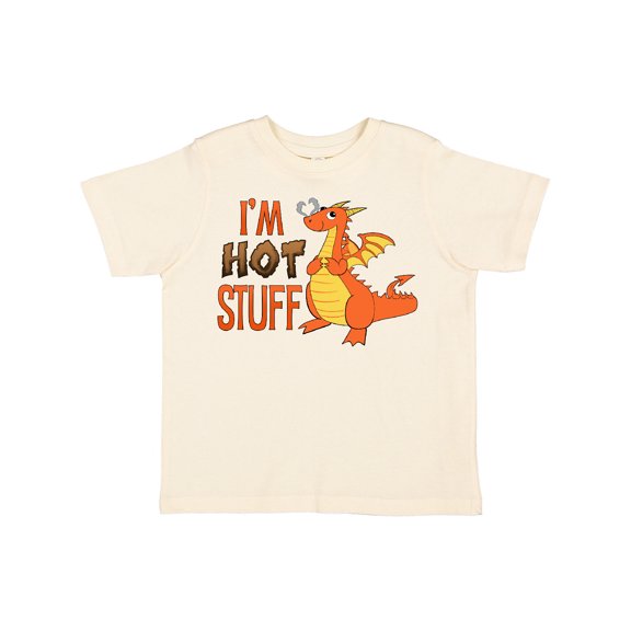 Inktastic I'm Hot Stuff- cute dragon Boys or Girls Toddler T-Shirt