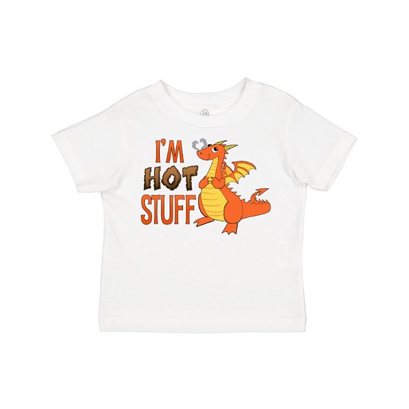 Inktastic I'm Hot Stuff- cute dragon Boys or Girls Toddler T-Shirt