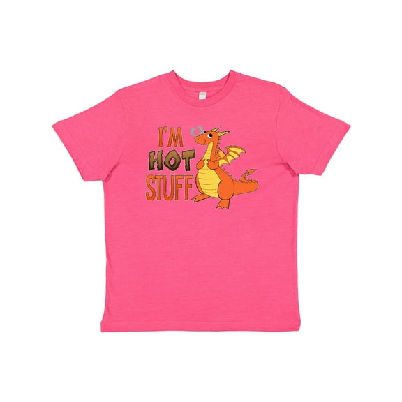 Inktastic I'm Hot Stuff- cute dragon Youth T-Shirt