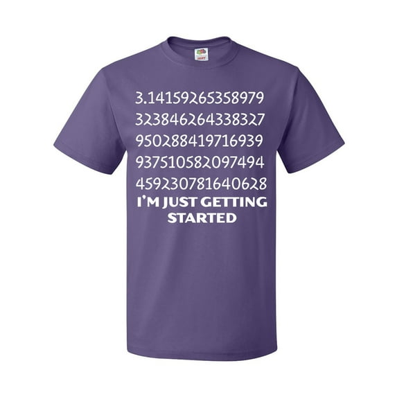Inktastic I'm Just Getting Started- Pi Day Numbers T-Shirt