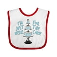 thumbnail image 1 of Inktastic I'm Just Here for the Cake Funny Wedding Boys or Girls Baby Bib, 1 of 4