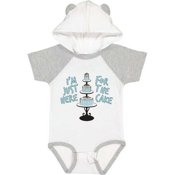Inktastic I'm Just Here for the Cake Funny Wedding Boys or Girls Baby Bodysuit