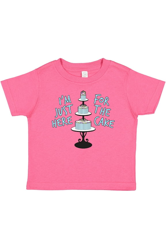 I'm Just Here for the Cake Funny Wedding Boys or Girls Baby T-Shirt
