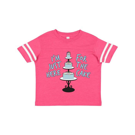 Inktastic I'm Just Here for the Cake Funny Wedding Boys or Girls Toddler T-Shirt