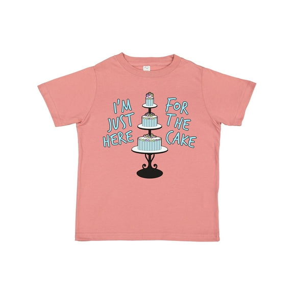 Inktastic I'm Just Here for the Cake Funny Wedding Boys or Girls Toddler T-Shirt
