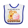 thumbnail image 1 of Inktastic I'm Just Here for the Cookies Boys or Girls Baby Bib, 1 of 4