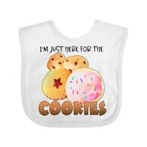 Inktastic I'm Just Here for the Cookies Boys or Girls Baby Bib