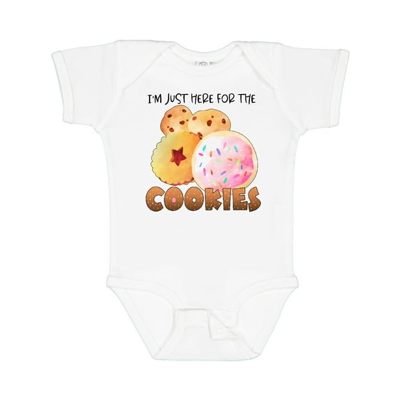 Inktastic I'm Just Here for the Cookies Boys or Girls Baby Bodysuit