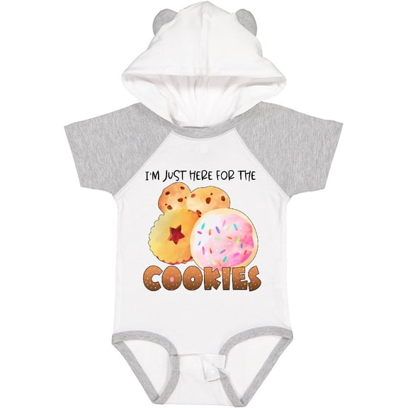 Inktastic I'm Just Here for the Cookies Boys or Girls Baby Bodysuit