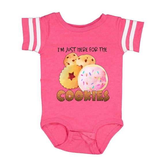 Inktastic I'm Just Here for the Cookies Boys or Girls Baby Bodysuit