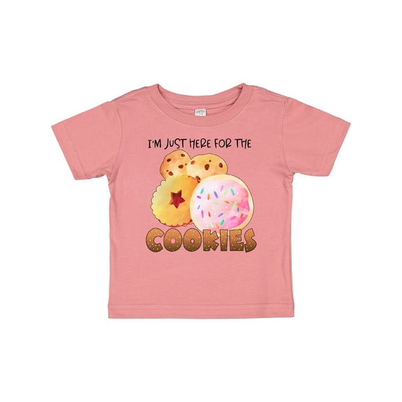 Inktastic I'm Just Here for the Cookies Boys or Girls Baby T-Shirt